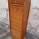 Meuble classeur à rideaux ancien 1950