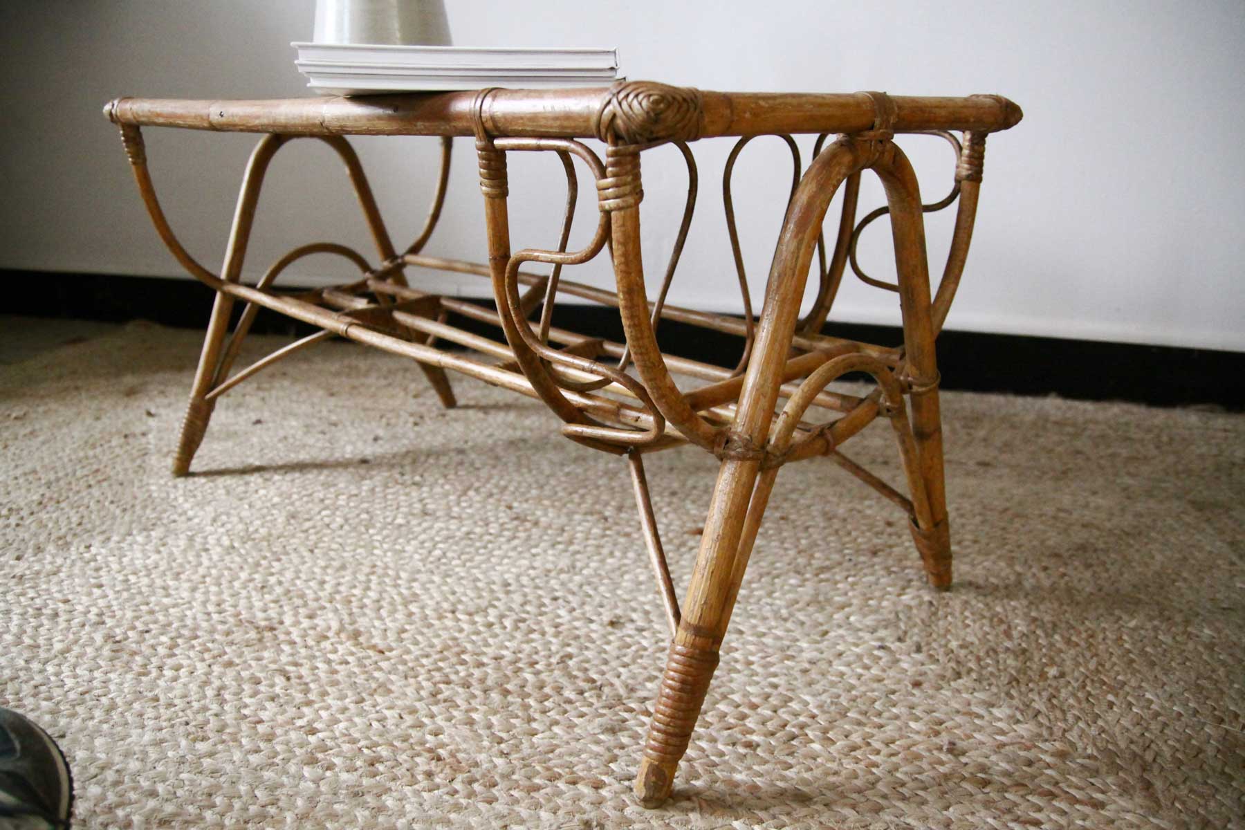 Rattan coffee table