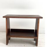 Small brutalist oak table