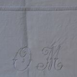 Former flat sheet, Monogram OM