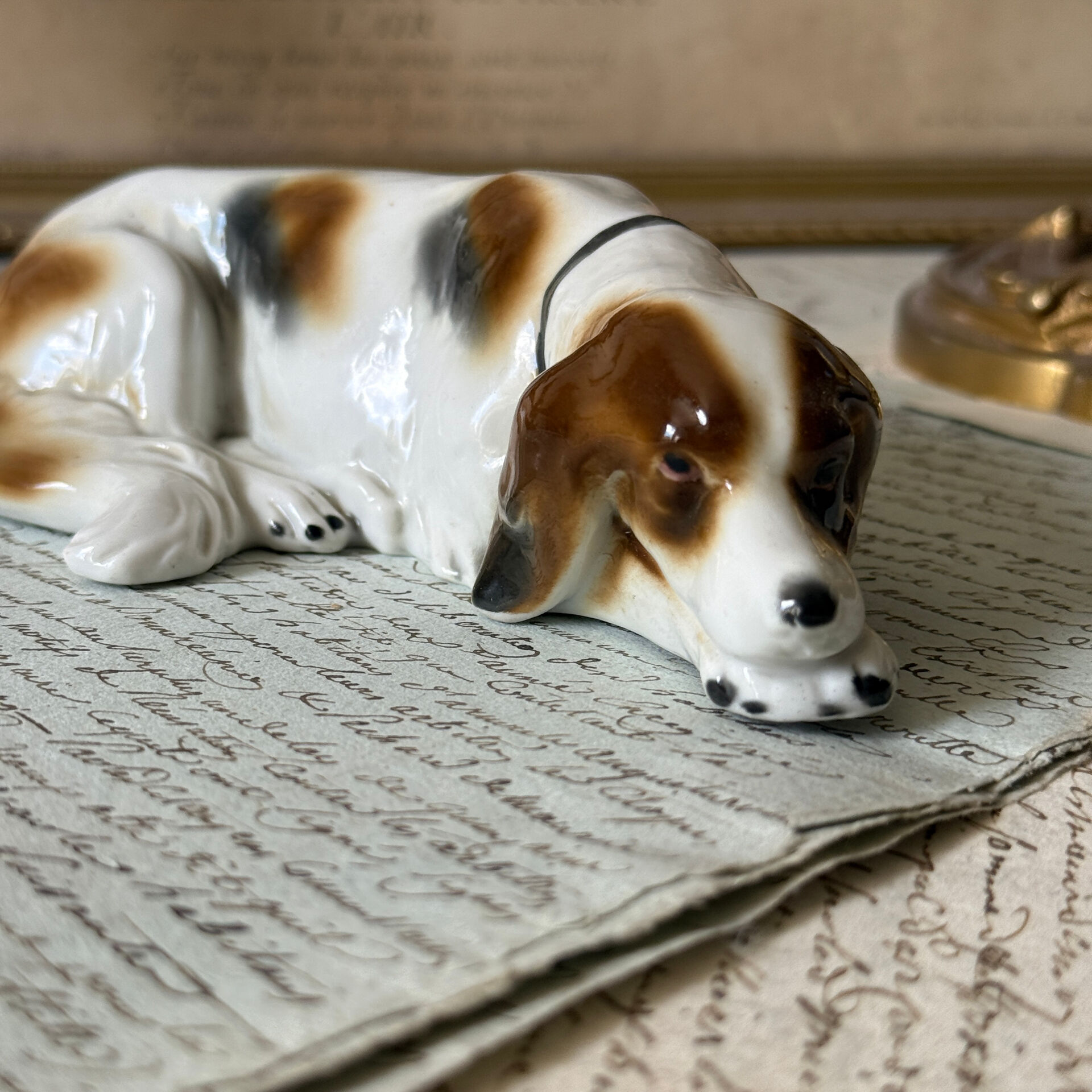 Goebel porcelain dog figurine