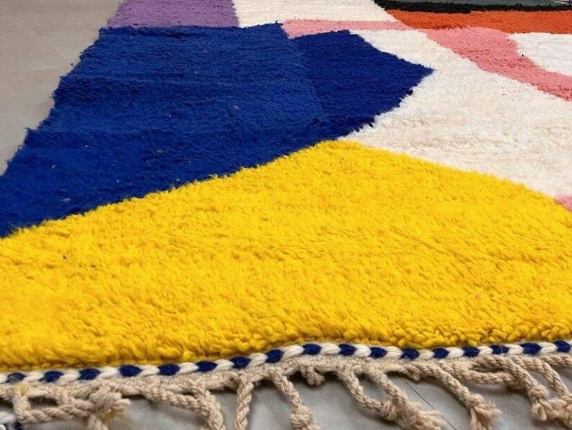 Multicoloured Berber rug in wool 250cm x 150cm