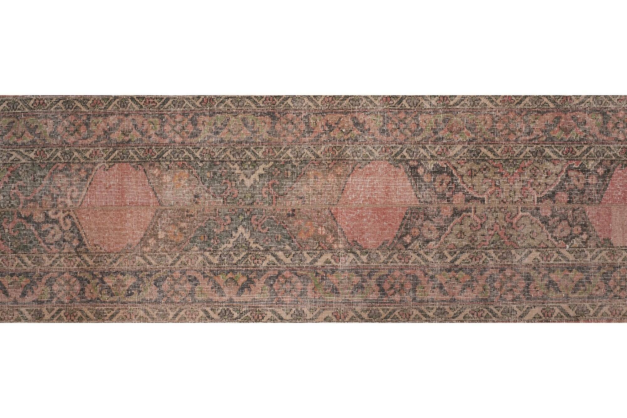 Vintage Turkish hallway rug 63x725 cm