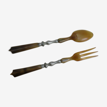 Horn salad cutlery