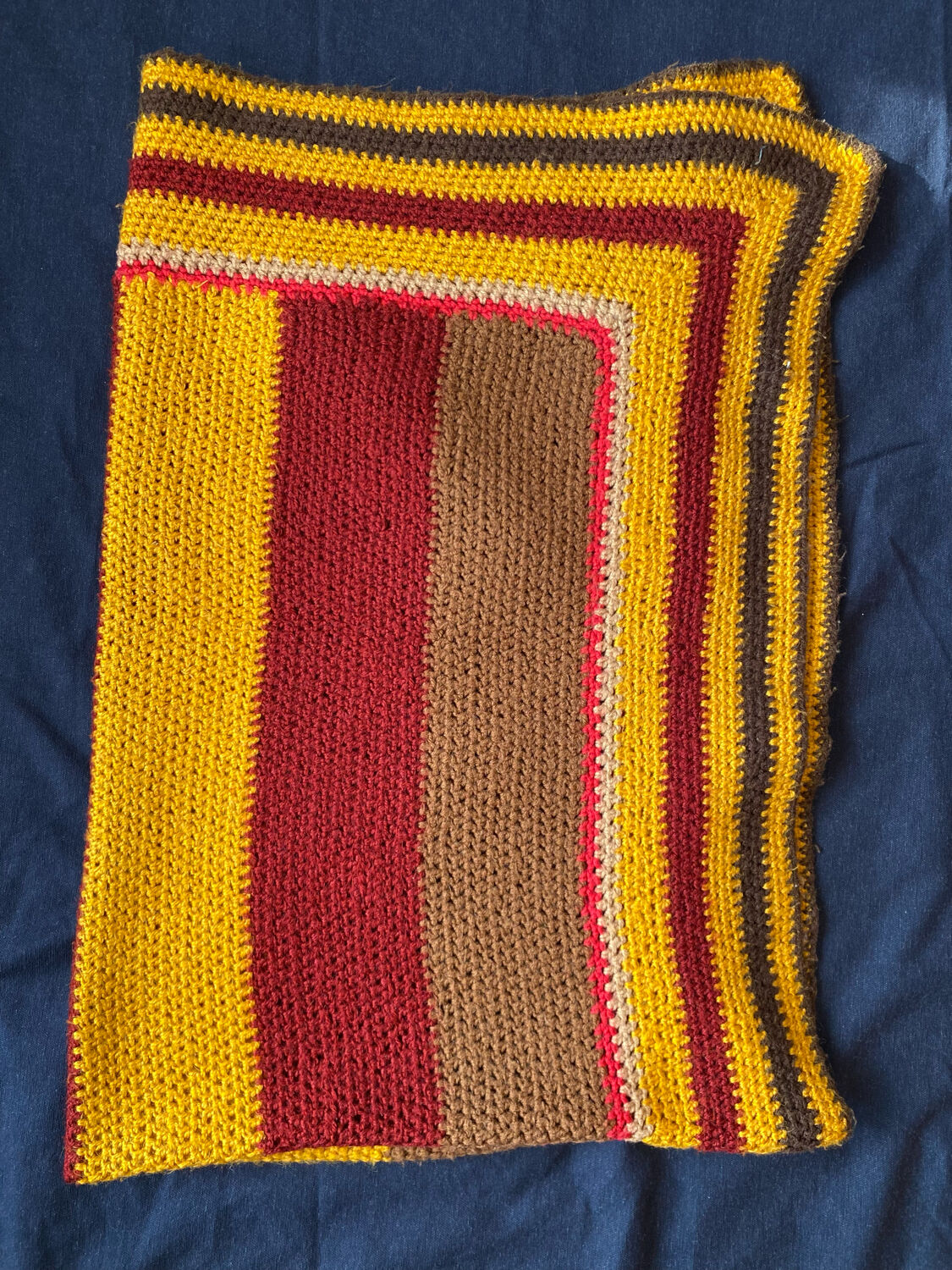 Wool patchwork plaid