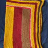 Plaid patchwork en laine