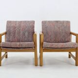 1970s Pair of Beech Armchairs and Coffee Table  by TON, Czechoslovakia