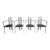 Set of 4 Italian design armchairs from the 80s