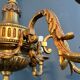 Bronze chandelier in Louis XVI style with 6 arms.