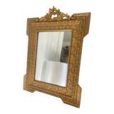 Antique Gilded Mercury Wall Mirror Napoleon III 71x57cm