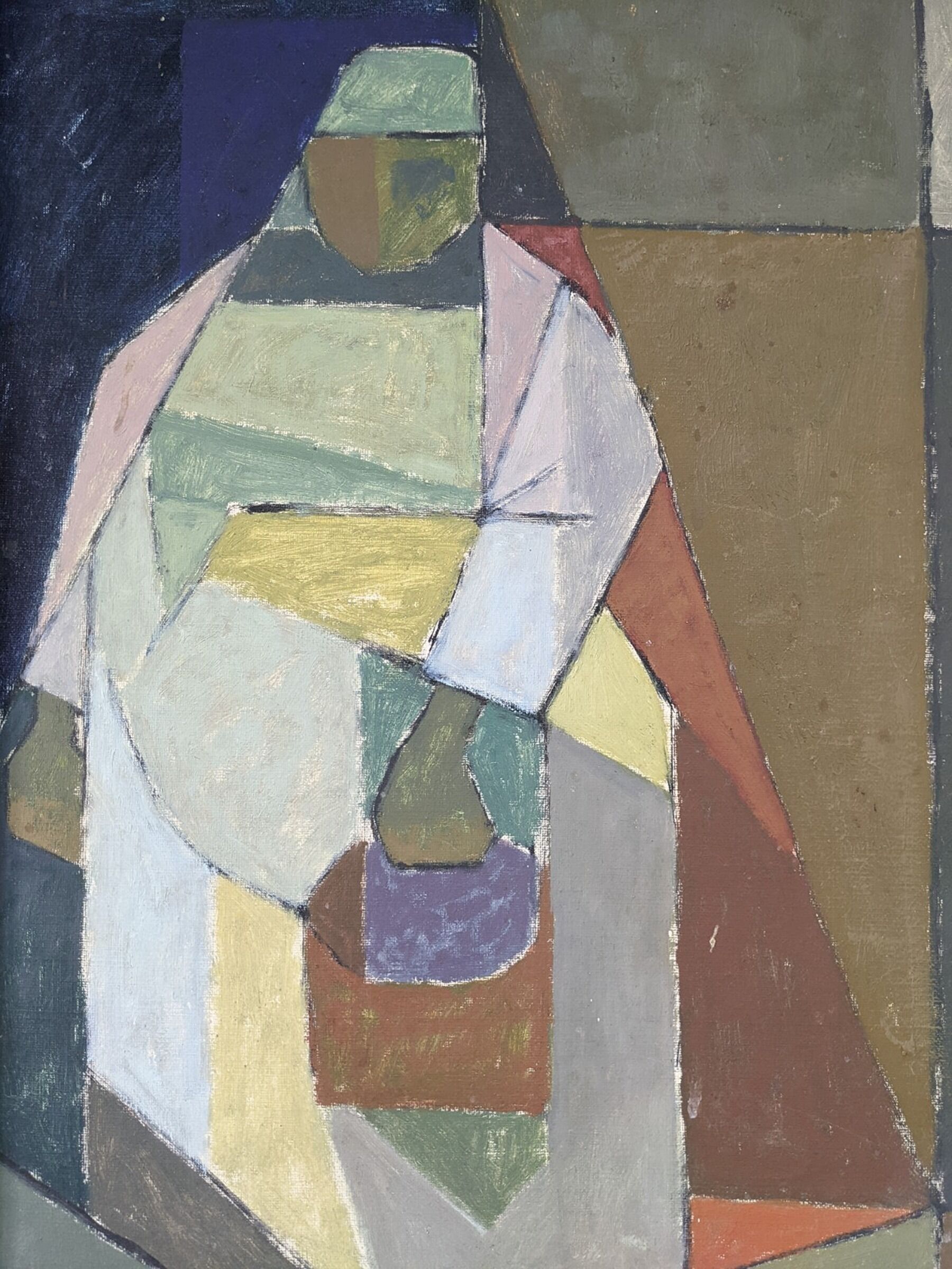 Mid-century swedish oil painting