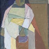 Mid-century swedish oil painting