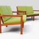 Illum Wikkelsø „Capella“ Set of 1 Armchair and 2 Sofas – Niels Eilersen – 1960s