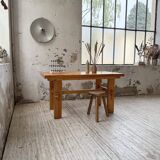 Farmhouse table, mountain furniture from the 50s