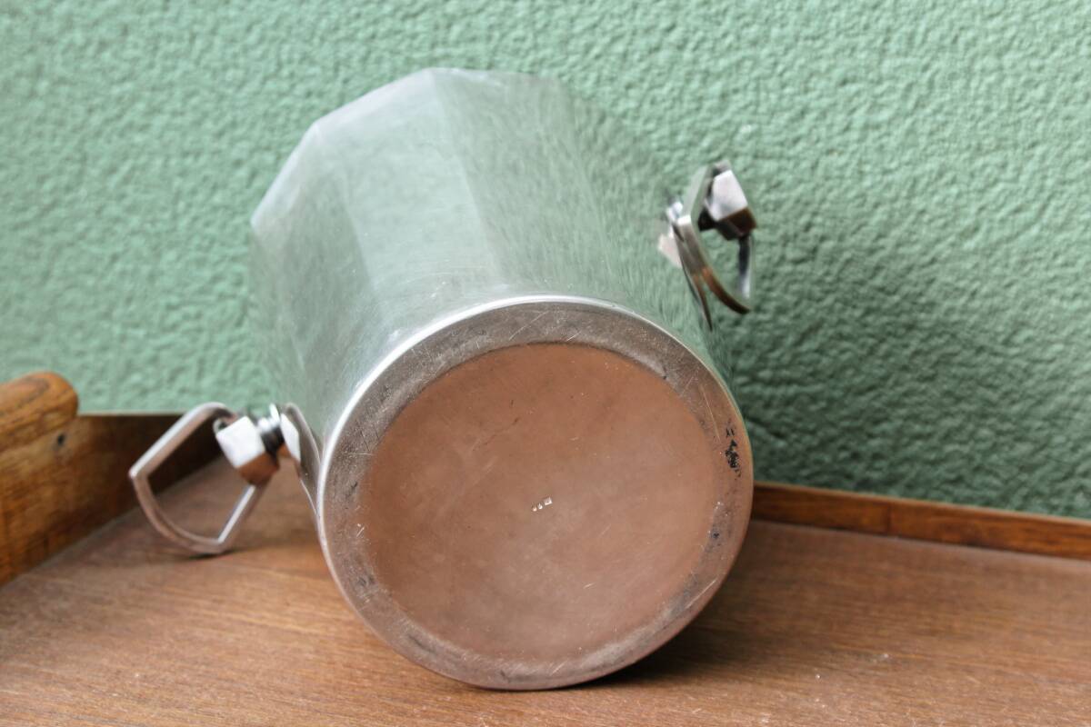 Champagne bucket in silver metal, André Leroy