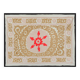 Hand knotted rug, vintage Turkish rug 121x153 cm
