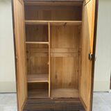 Grande armoire en bois massif XIXe Biedermeier