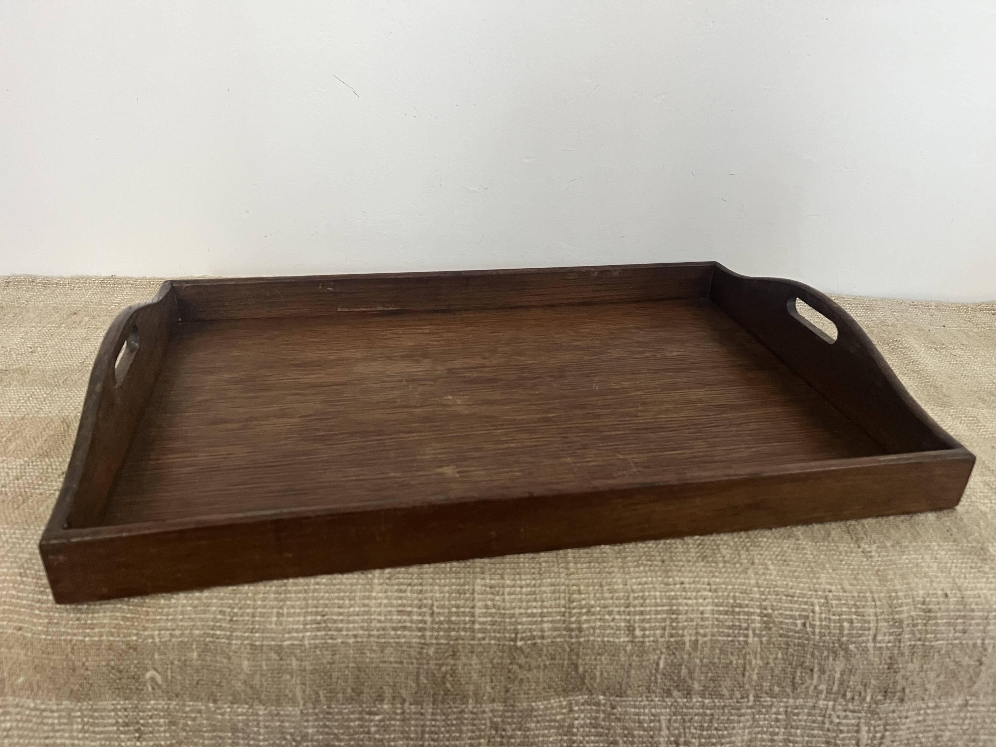 Large wooden platter