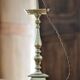 Golden metal lamp base