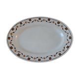 Oval dish Gien twentieth century