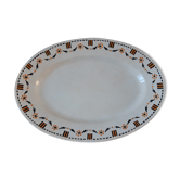 Oval dish Gien twentieth century