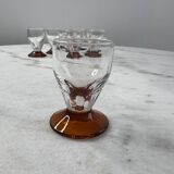 Set of 8 blown glass shooters