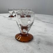 Lot de 8 shooters en verre soufflé