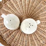 Vintage sandstone pepper shaker