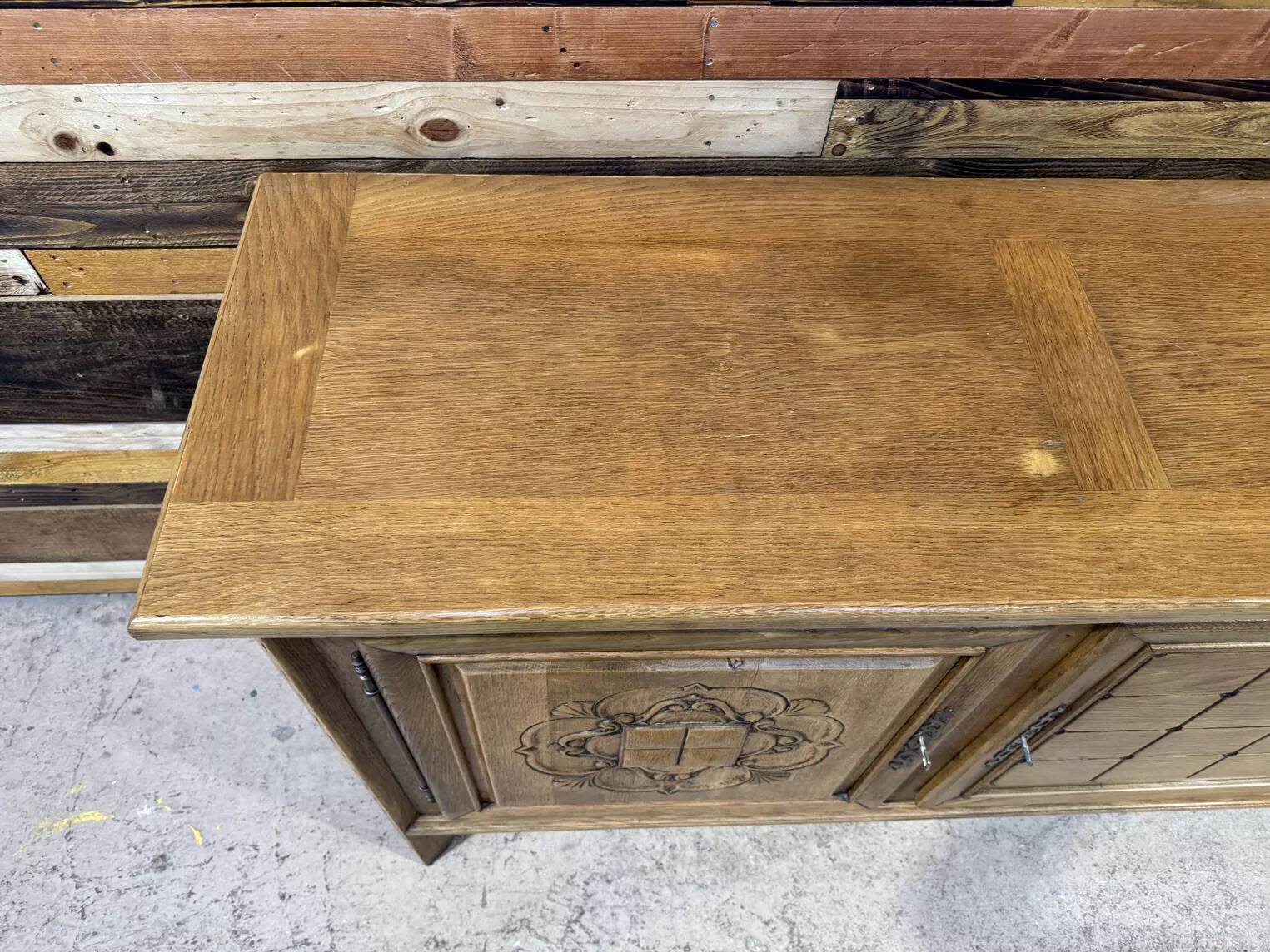 Large Art Deco sideboard in oak - Modernist Design 1950