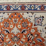 Vintage 1950s Persian Tabriz rug with silk highlights 84cm x 127cm