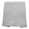 Cotton and linen sheet embroidered 1.86 x 2.60 m