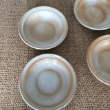 Series of 8 stoneware plates