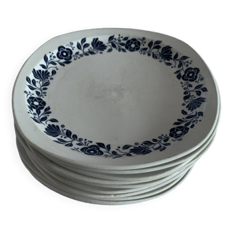 lot de 10 assiettes année 70