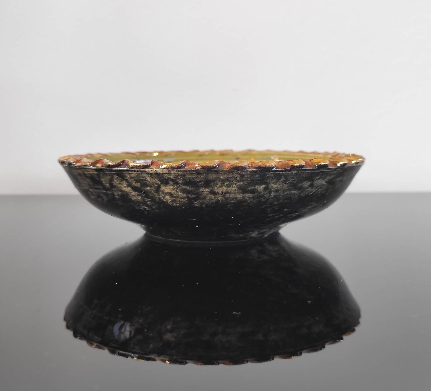 Handcrafted ceramic cup from Nimy (Belgium)