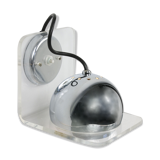 Vintage italian chrome eyeball wall lamp