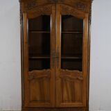 Walnut Display Cabinet, Louis XV Style – Late 19th Century