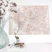 Angers vintage map 74x54cm