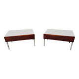 Pair of vintage 60s interlubke bedside tables.