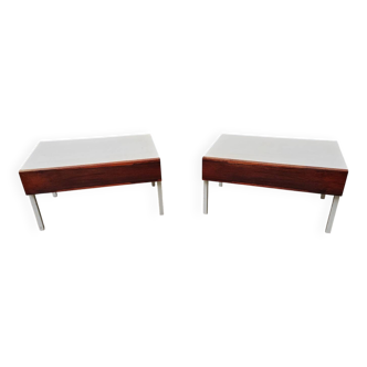 Pair of vintage 60s interlubke bedside tables.