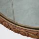 French oval gilded oak  carved art deco mirror, ca. 1925