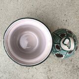 Small vintage ceramic pot in the style of Robert Picault