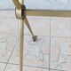Vintage dessert trolley in brass and smoked glass 1960