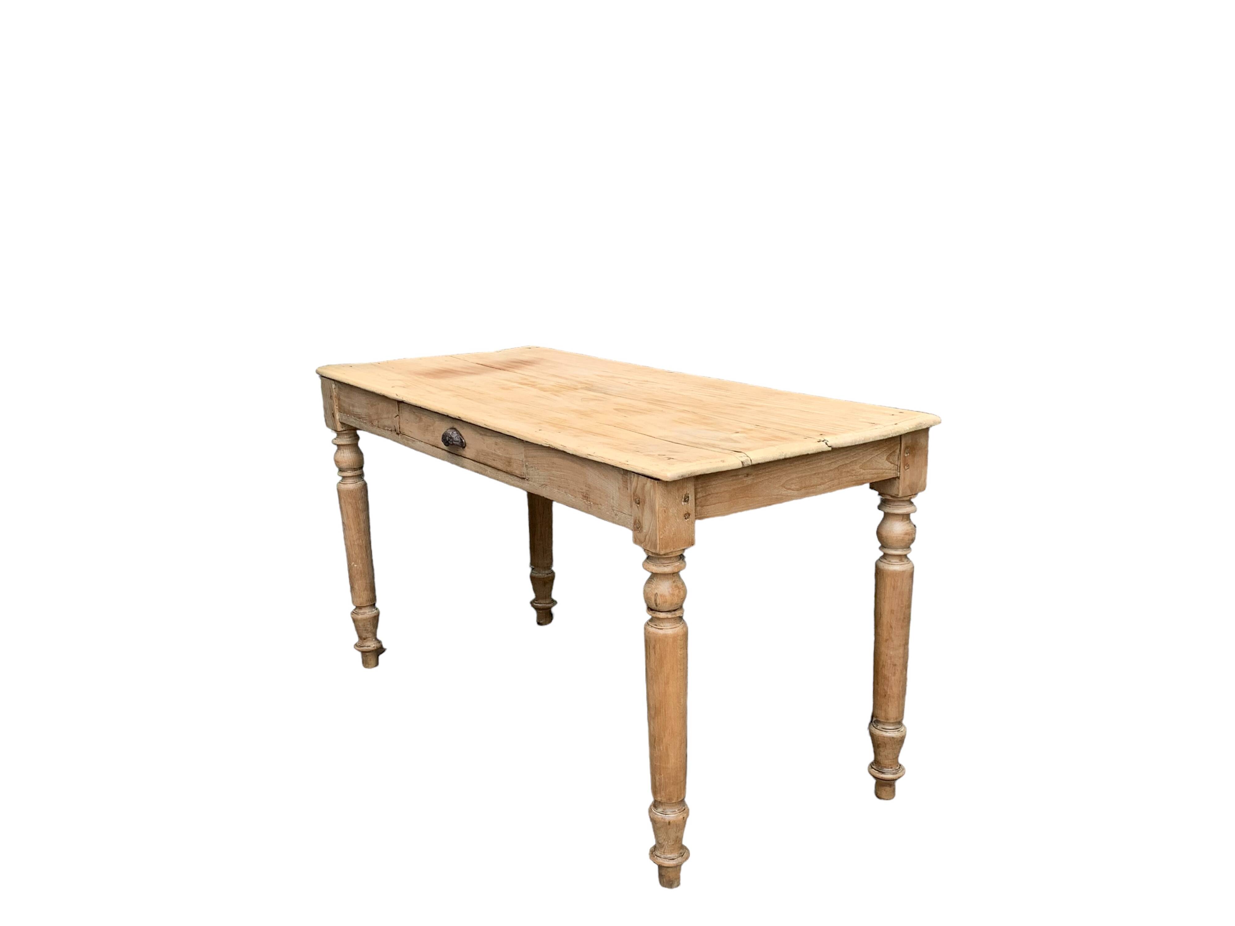 Raw wood farm table 1920