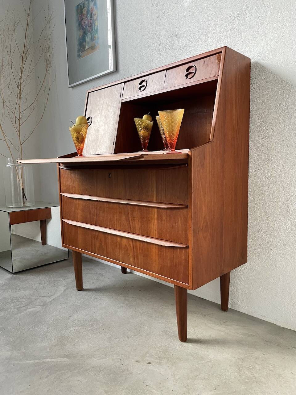 Danish teak secretary from the 60s
