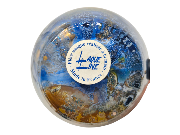 Lampe de table Laque Line des années 1990 – Pièce unique artisanale française