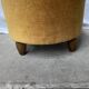 Ochre velvet pouf