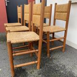 Suite of 6 mulched chairs 70s-80s