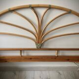 Bamboo and rattan headboard