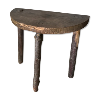 Treated wooden stool