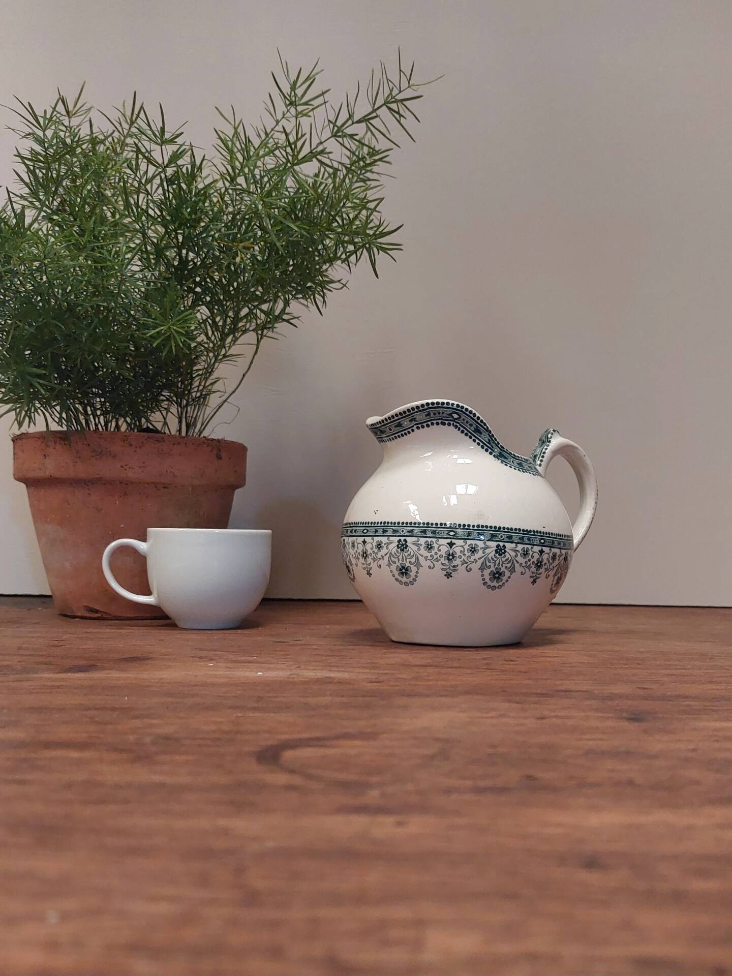 Old milk jug Moulin des Loups and Hamage